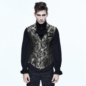 Men’s Goth Brocade Waistcoat