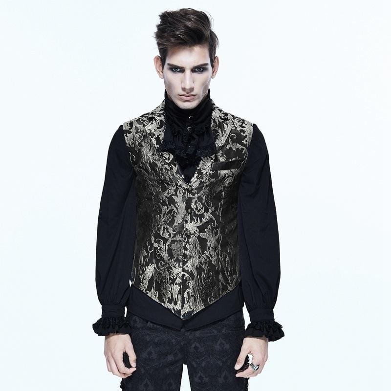 Men’s Goth Brocade Waistcoat