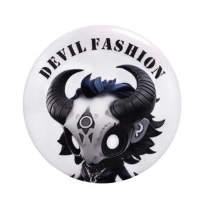 Devil Fashion Hitt Pattern Brooch Badge