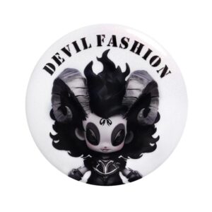 Devil Fashion Lilimar Pattern Brooch Badge