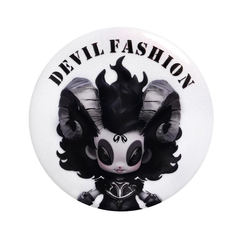 Devil Fashion Lilimar Pattern Brooch Badge