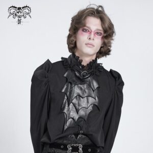 Men's Gothic Irregular Batlike Layered Necktie