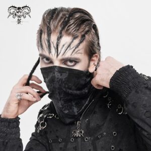 Men's Punk Printed Mask Scarf