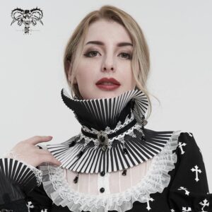 Women's Gothic Double Color Beaded Neckwear