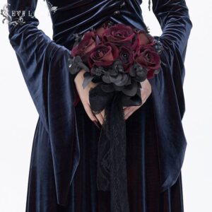 Roses Bridal Wedding Hand Bouquet Bridesmaid Holding Artificial Fake Flowers
