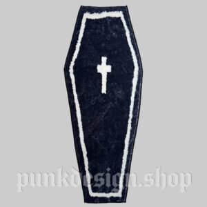 Home's Gothic Coffin Shape Cross Mat