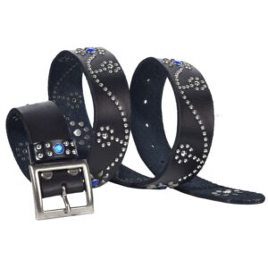Men's Gothic Diamante Studded Belt