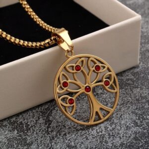 Men's Punk Celtic Tree of Life Necklace