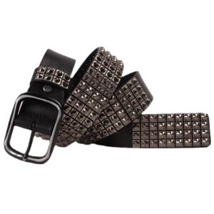 Men's Punk Full Rivets Leather Belt