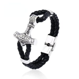 Men's Punk Hammer Carved Bracelet
