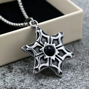 Men's Punk Hexagram Necklace