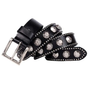 Men's Punk Pagoda Rivets Leather Belt