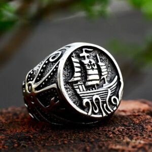 Men's Punk Sailboat Ring