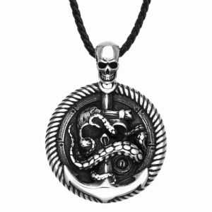 Men's Punk Skull Anchor Necklace