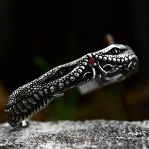 Men's Punk Snake Open Bracelet