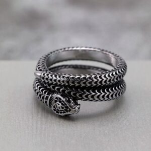 Men's Punk Snake Wrap Ring