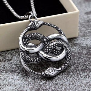 Men's Punk Snakes Entwined Necklace
