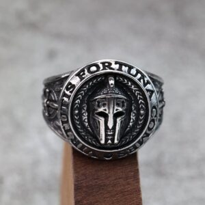 Men's Punk Spartan Helmet Ring