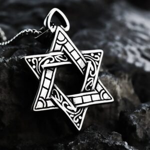 Men's Punk Star of David Necklace