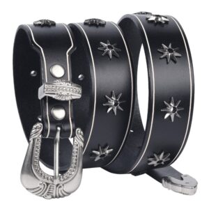 Men's Punk Star Rivet Belt