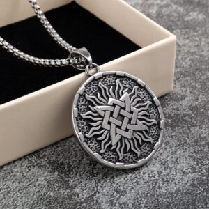 Men's Punk Sunflower Necklace