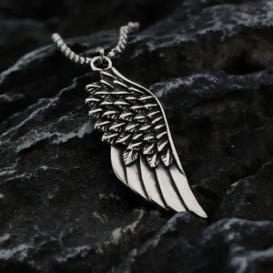Men's Punk Wing Pendant Necklace