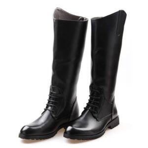 Men's Self Tie Back Zip Riding Boots