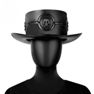 Men's Steampunk Skull Rivet Hat