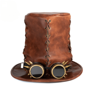 Men's Steampunk Sutural High Hat with Glasses