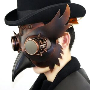 Steampunk Color Gradient Bird Mask