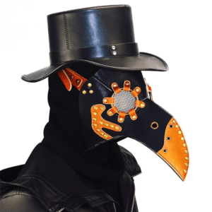 Steampunk Double Color Masquerade Beak Mask