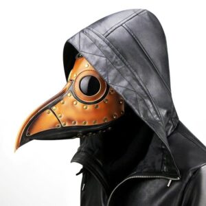 Steampunk Double Color Splice Beak Mask