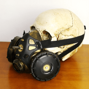 Steampunk Rivets Halloween Gas Mask