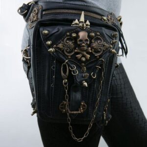 Steampunk Skull Rivets Bag