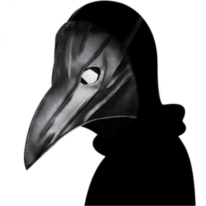 Steampunk Solid Color Plicated Beak Mask