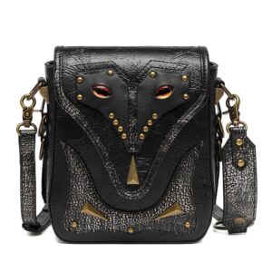 Unisex Steampunk Evil Eyes Rivets Mini Bag