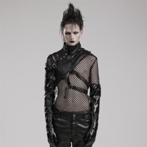 Men's Mechanical Steampunk Faux Leather Rivets Harness/Collar
