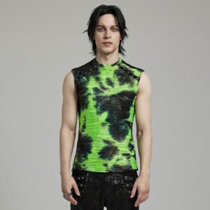 Men's Punk Tie-Dye Tank Top