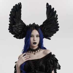Women's Gothic Faux Feather Wing Headwear