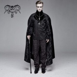 Men's Goth Jacquard Cloak