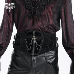 Men's Gothic Buckle-up Cross Chain Girdle