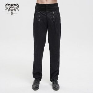 Men's Gothic Cashew Printed High-waisted Pants