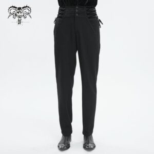 Men's Gothic Strappy High-waisted  Pants