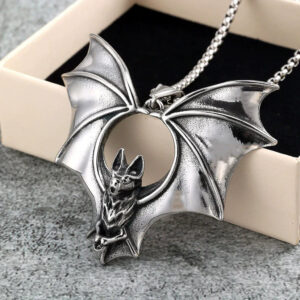 Men's Gothic Bat Necklace