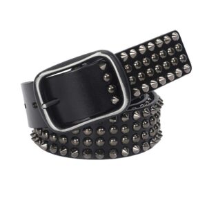 Men's Gothic Ripped Crack Belts With Rivets
