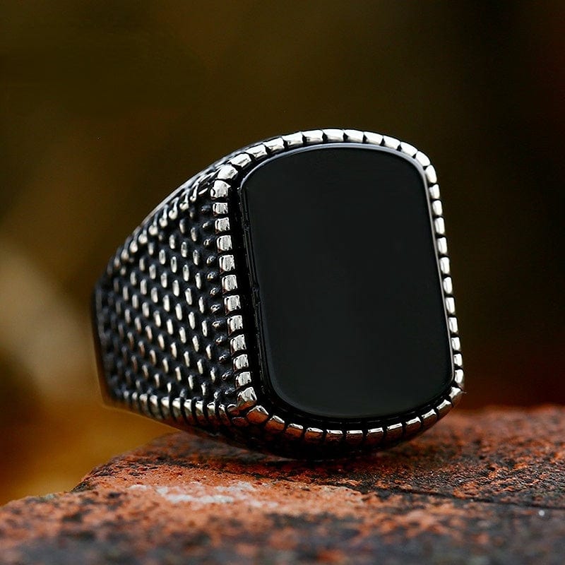 Men’s Punk Beaded Ring