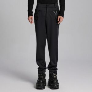 Men's Cyberpunk Patch Studs Pants
