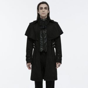 Men's Gothic Buckle-up Eyelets Jacket