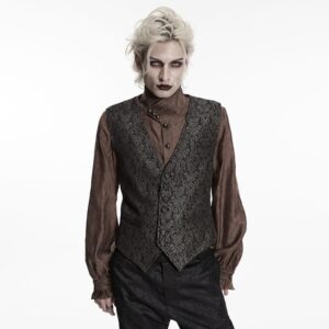 Men's Gothic Retro Jacquard Waistcoat