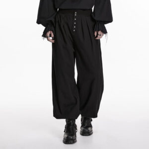 Men's Gothic Ruched Tapered Pants